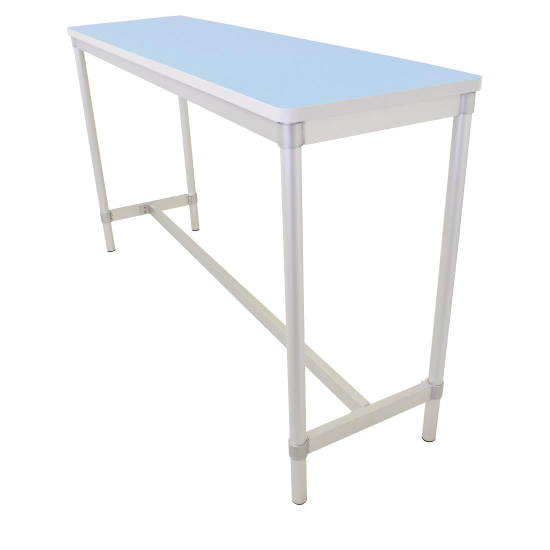 DG130-PB Gopak Enviro Indoor Pastel Blue Rectangle Poseur Table 1800mm