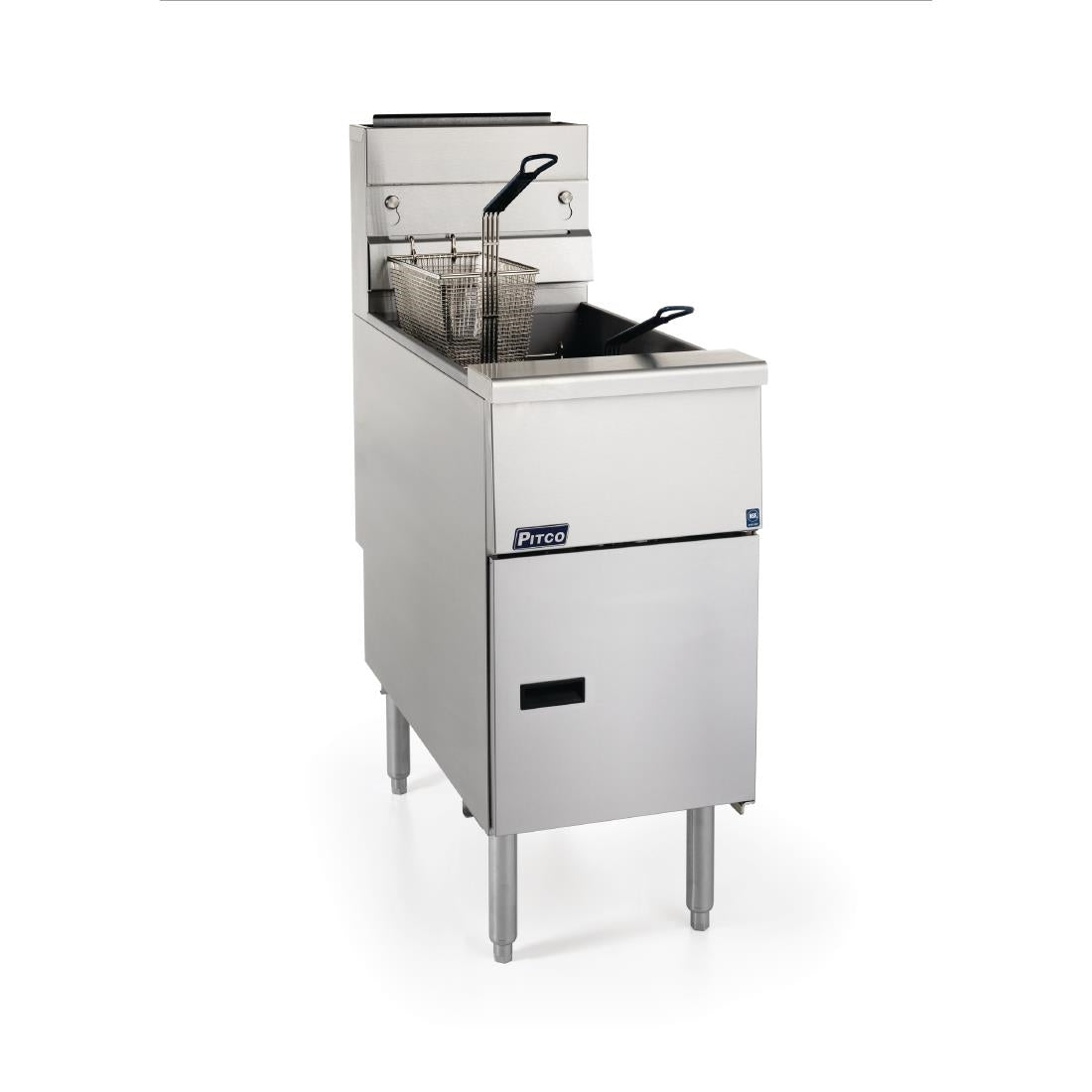 DG160-N Pitco Single Tank Gas Fryer VF35 DG160 Natural Gas