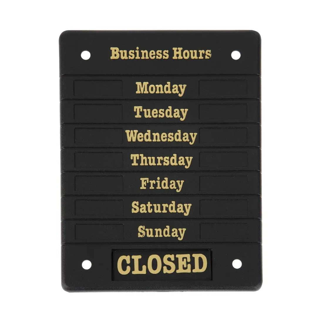 DL226 Beaumont Adjustable Opening Hours Display - JD Catering Equipment Solutions Ltd