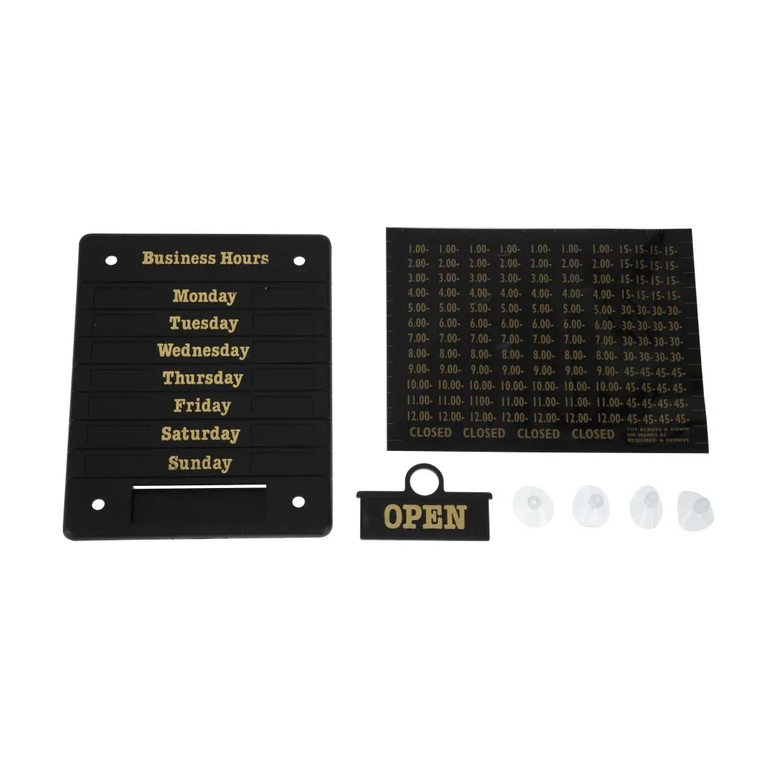DL226 Beaumont Adjustable Opening Hours Display - JD Catering Equipment Solutions Ltd