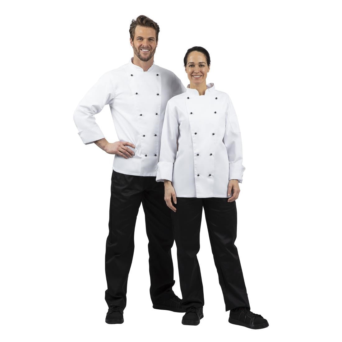 DL710-S Whites Chicago Unisex Chefs Jacket Long Sleeve S