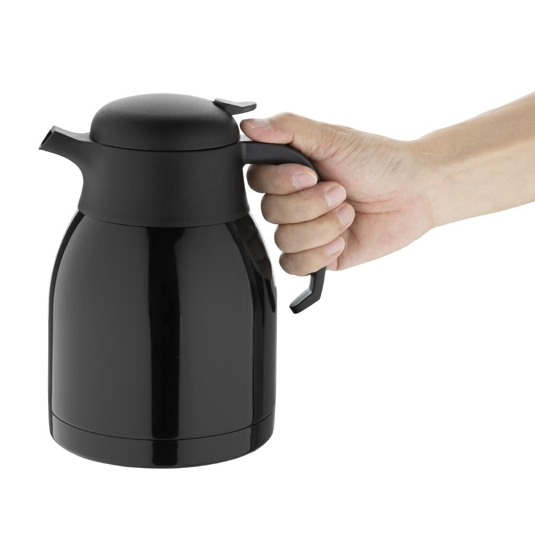 DM185 Olympia Vacuum Jug Black 1.5Ltr