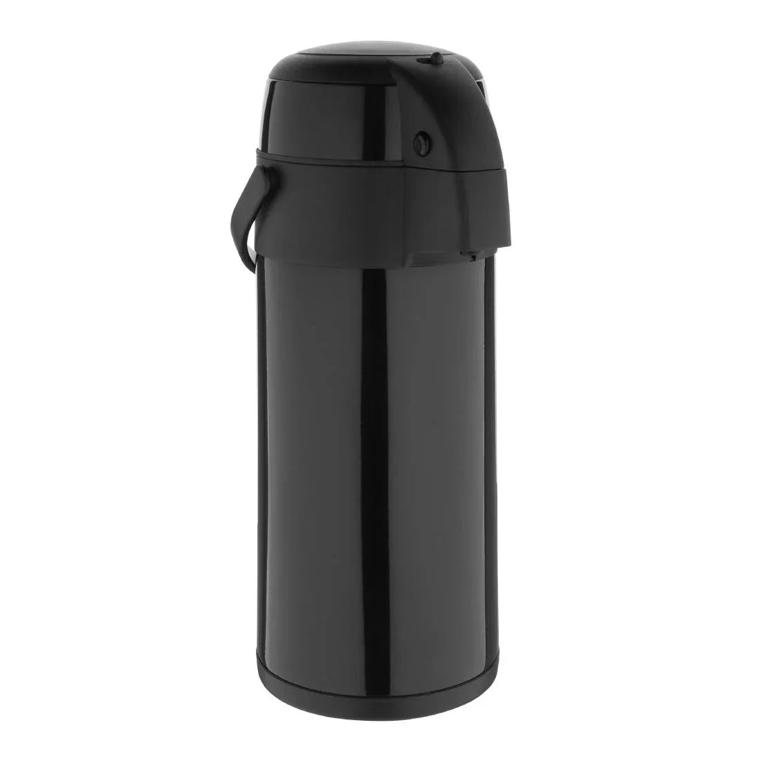 DM186 Olympia Pump Action Stainless Steel Double Wall Airpot Black - JD Catering Equipment Solutions Ltd