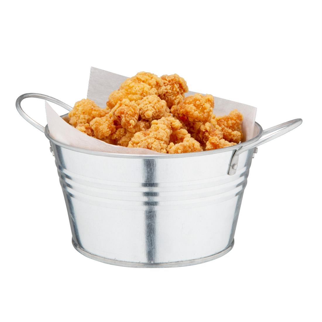 DM214 Olympia Mini Metal Food Bucket Shallow 150mm