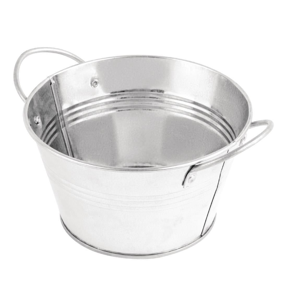 DM214 Olympia Mini Metal Food Bucket Shallow 150mm