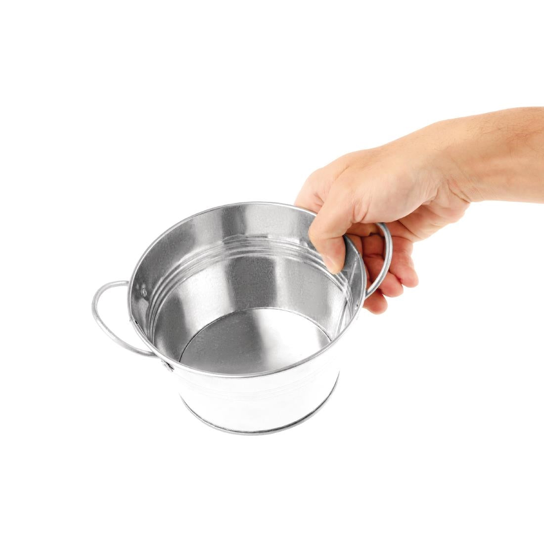 DM214 Olympia Mini Metal Food Bucket Shallow 150mm