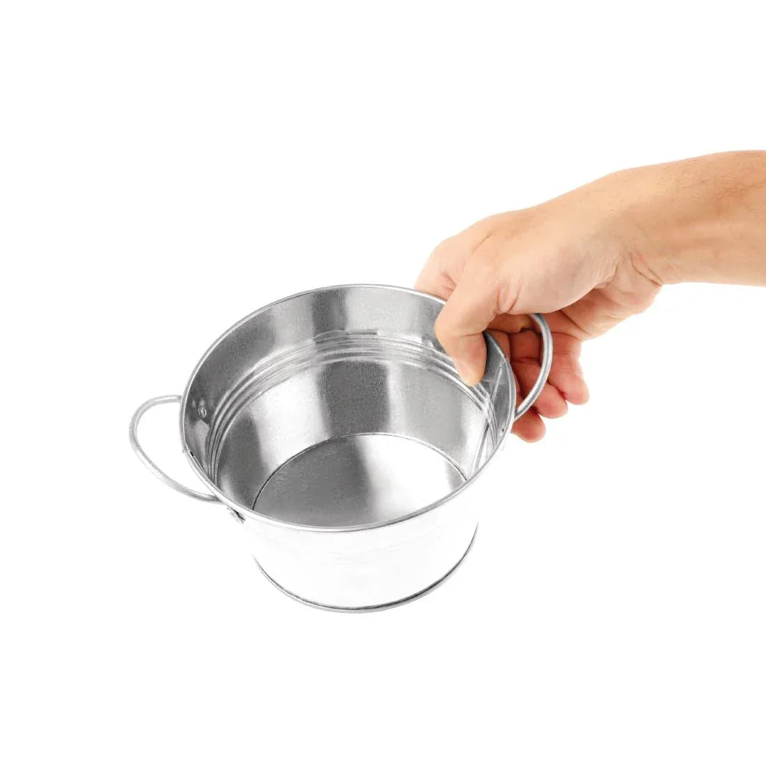 DM214 Olympia Mini Metal Food Bucket Shallow 150mm - JD Catering Equipment Solutions Ltd