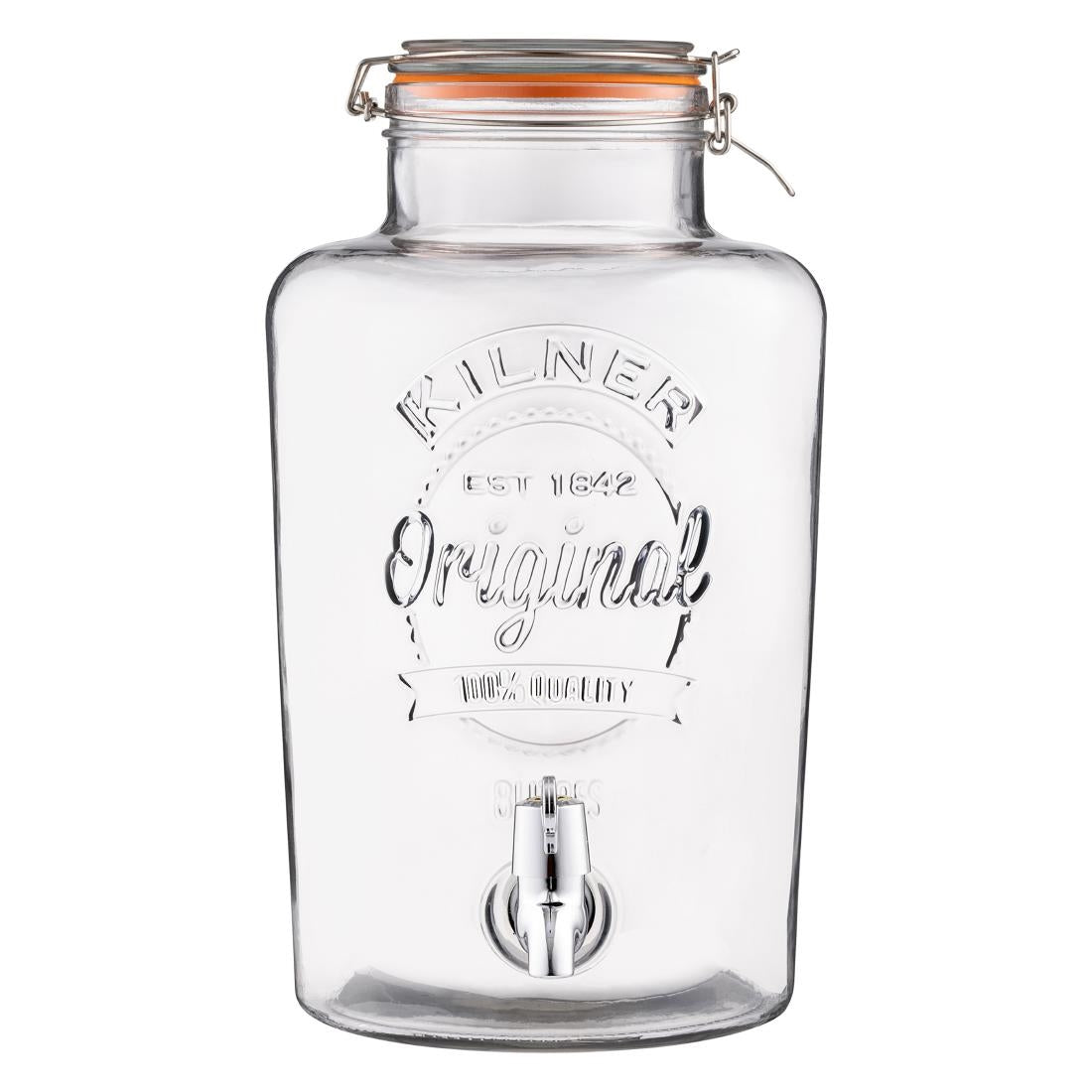 DM255 Kilner Clip Top Round Drinks Dispenser 8000ml
