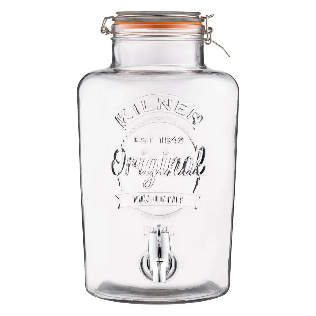 DM255 Kilner Clip Top Round Drinks Dispenser 8000ml - JD Catering Equipment Solutions Ltd