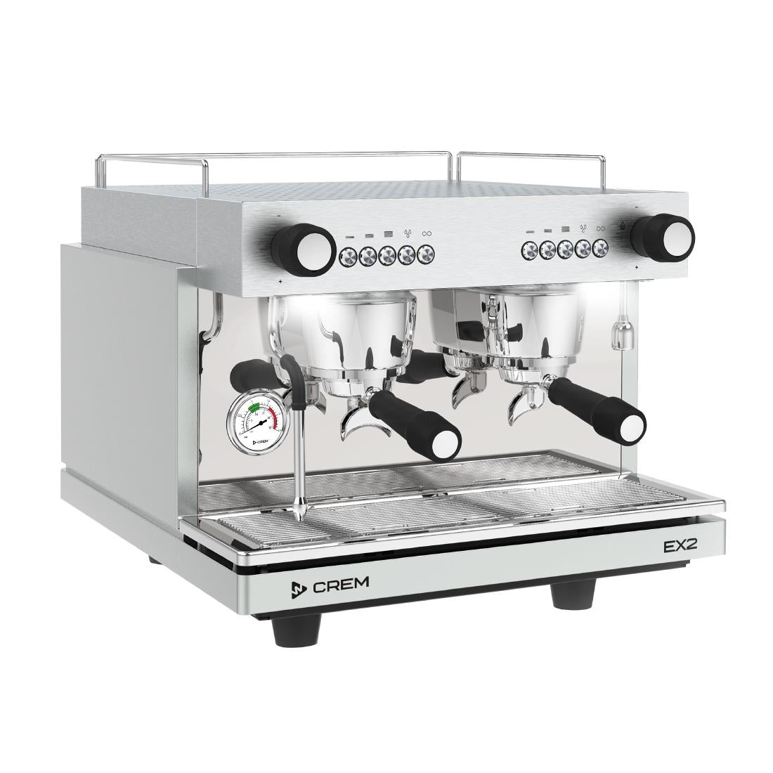 DM266 Crem EX2 2 Group Compact Traditional Espresso Machine Light Grey