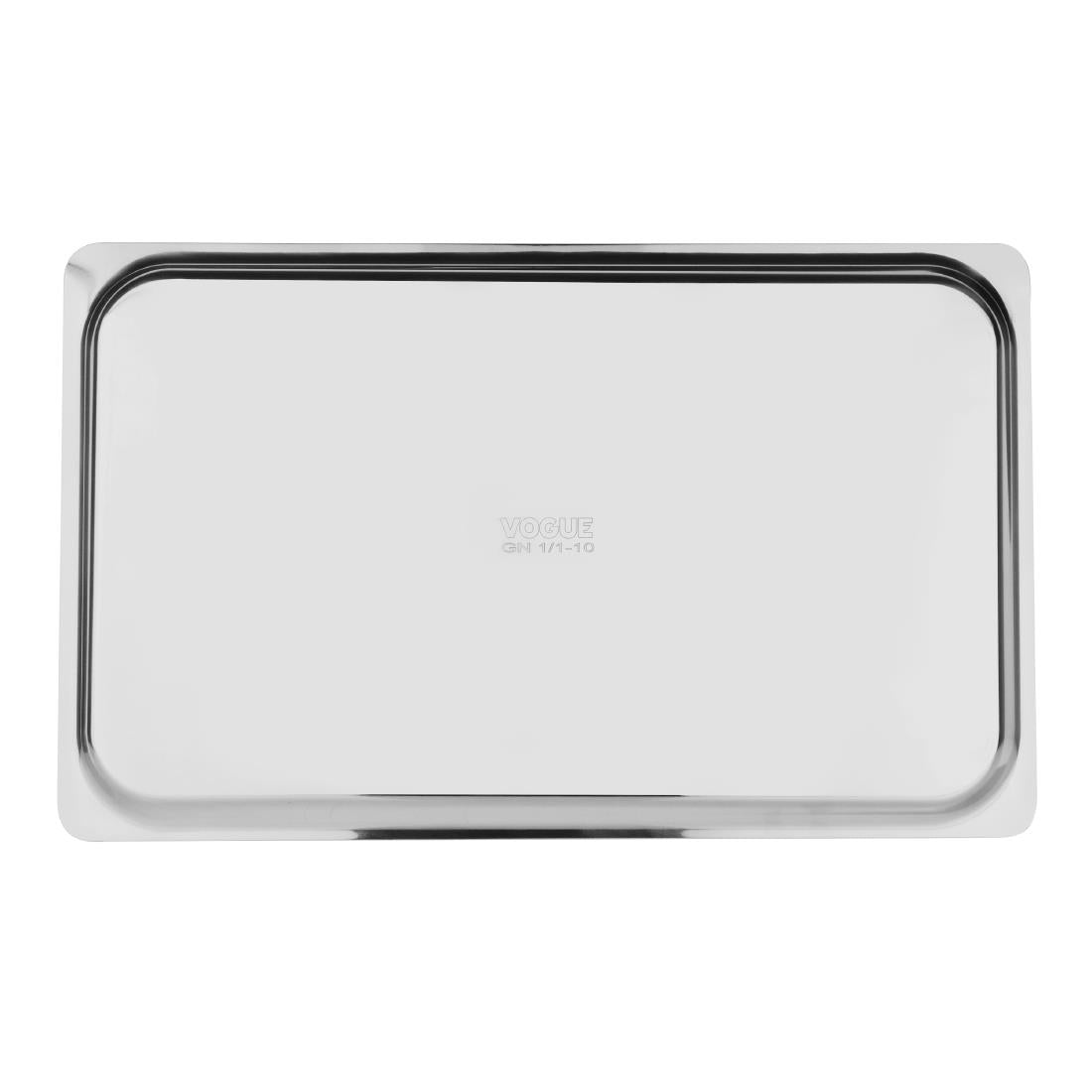 DM970 Vogue Heavy Duty Stainless Steel 1/1 Gastronorm Tray 10mm