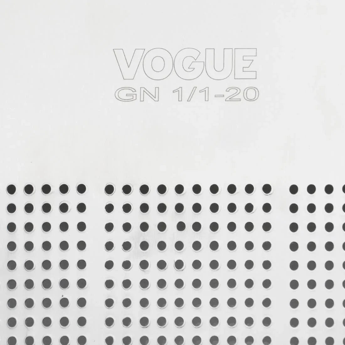 DM971 - Vogue Stainless Steel Heavy Duty Perforated 1/1 Gastronorm Tray 20mm