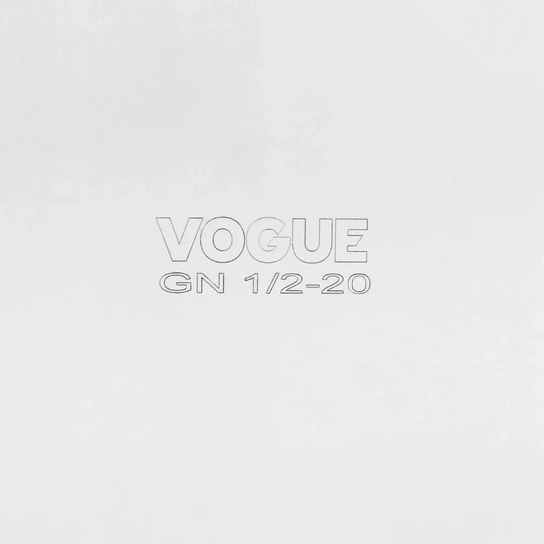 DM973 Vogue Heavy Duty Stainless Steel 1/2 Gastronorm Tray 20mm