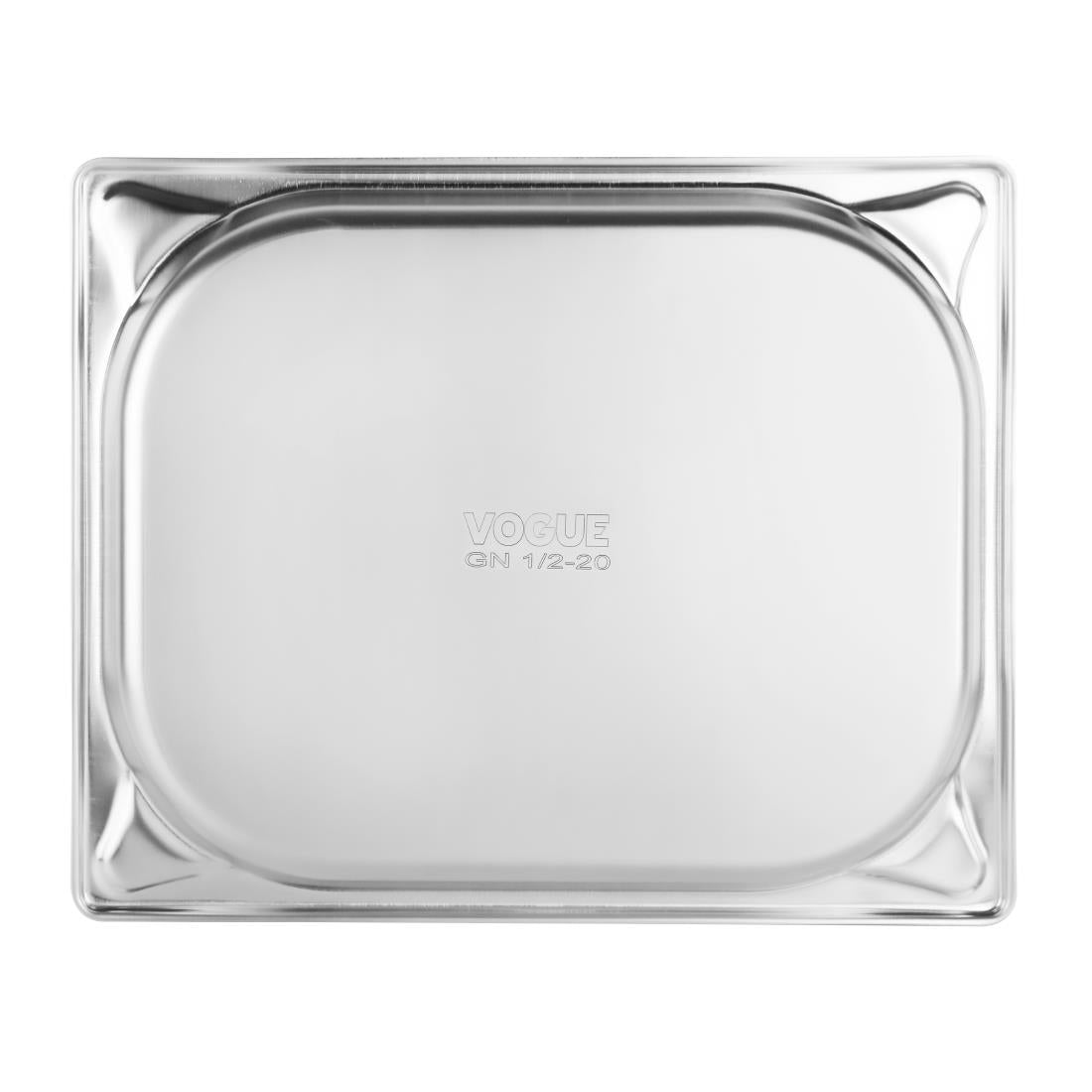DM973 Vogue Heavy Duty Stainless Steel 1/2 Gastronorm Tray 20mm