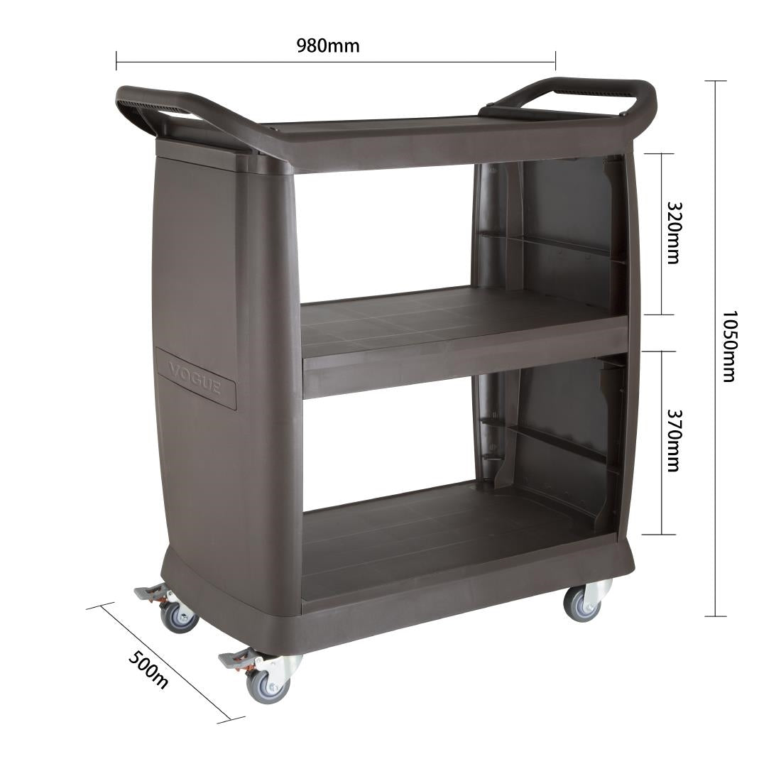DN585 Vogue Polypropylene Mobile Trolley