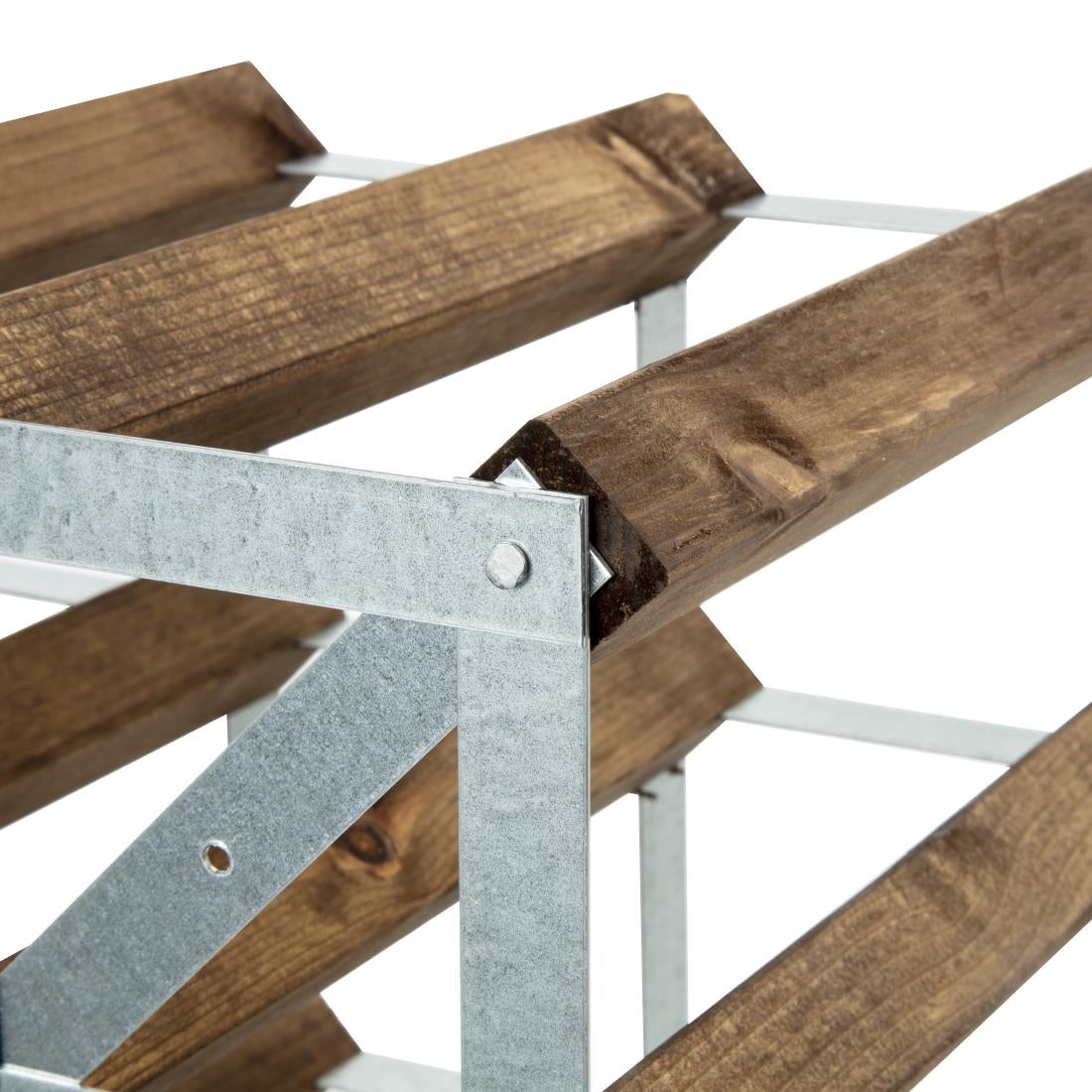 DN634 Wine Rack Dark Wood 42 Bottle