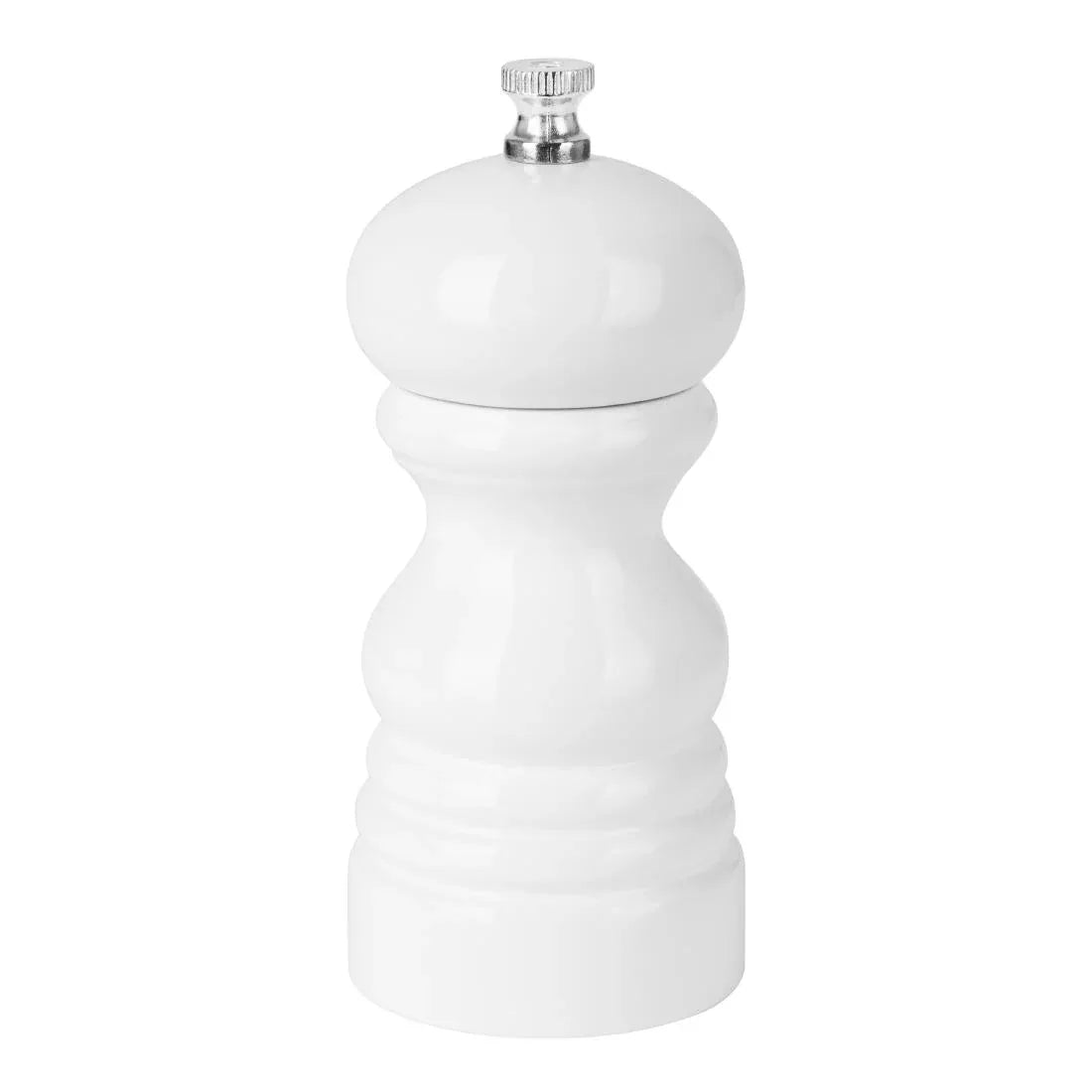DN652 Olympia Salt Or Pepper Grinder White Hevea Wood 125mm