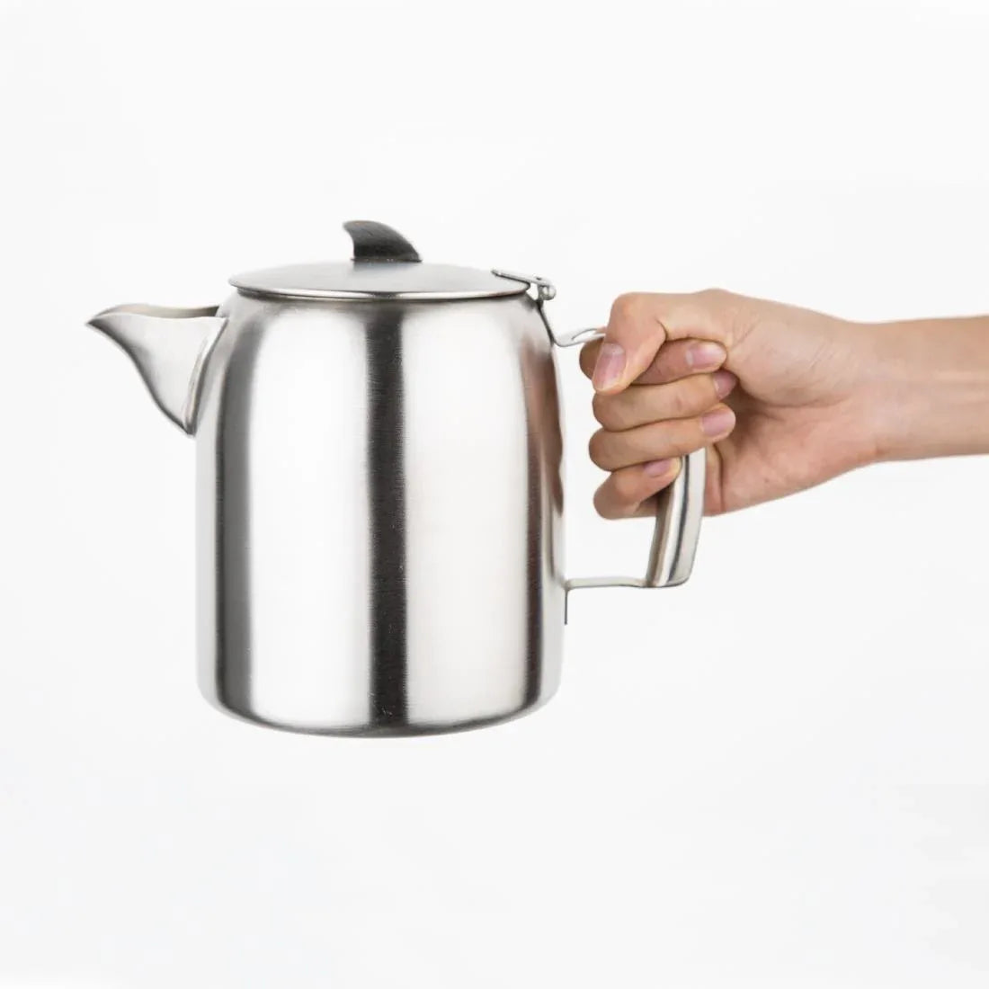 DP125 Olympia Airline Teapot Stainless Steel 1.6Ltr - JD Catering Equipment Solutions Ltd