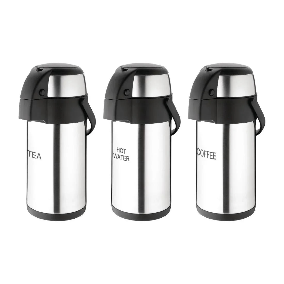 DP129 Olympia Pump Action Airpot 'Hot Water' 3Ltr - JD Catering Equipment Solutions Ltd