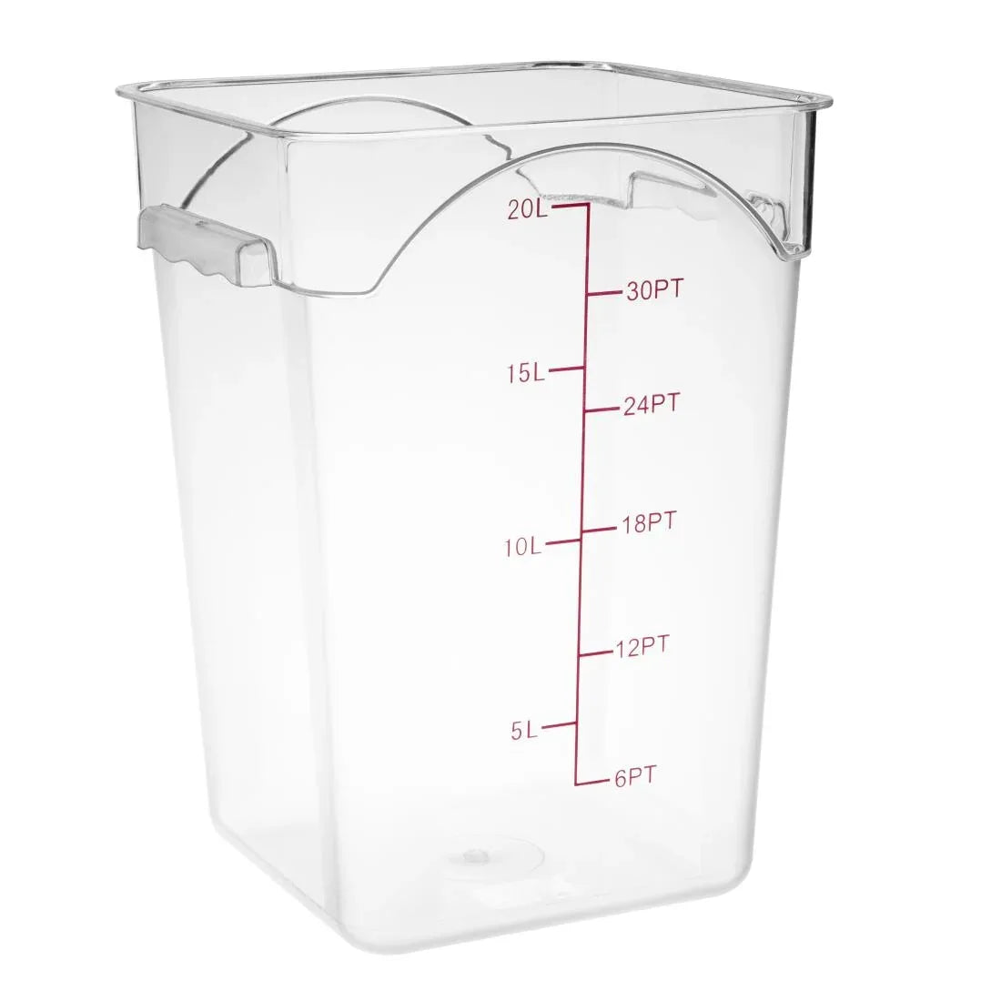 DP130 Hygiplas Polycarbonate Square Storage Container 20Ltr