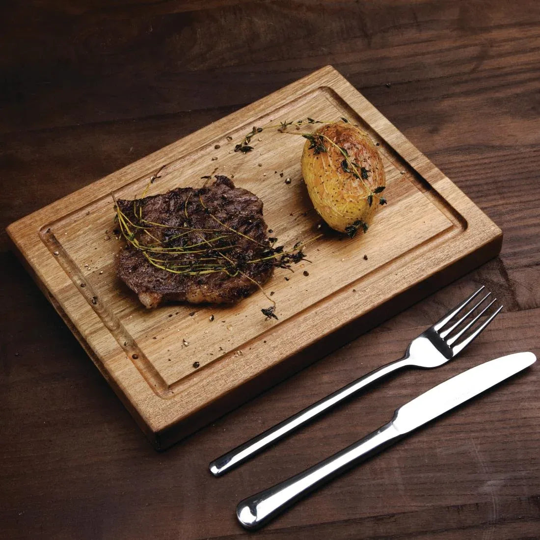 DP138 Olympia Acacia Steak Board - JD Catering Equipment Solutions Ltd