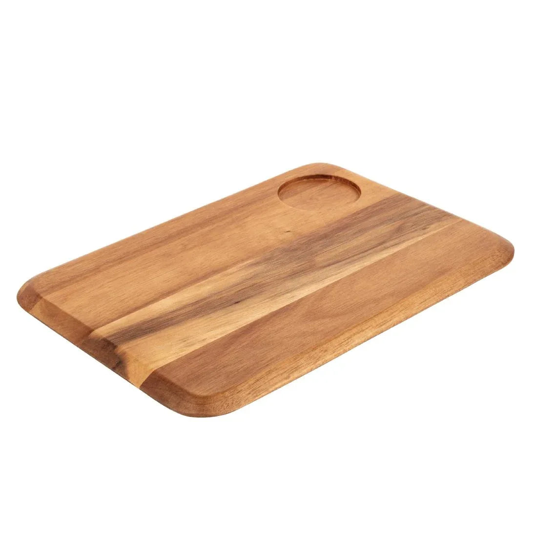 DP156 Rounded Acacia Wooden Serving Board - JD Catering Equipment Solutions Ltd