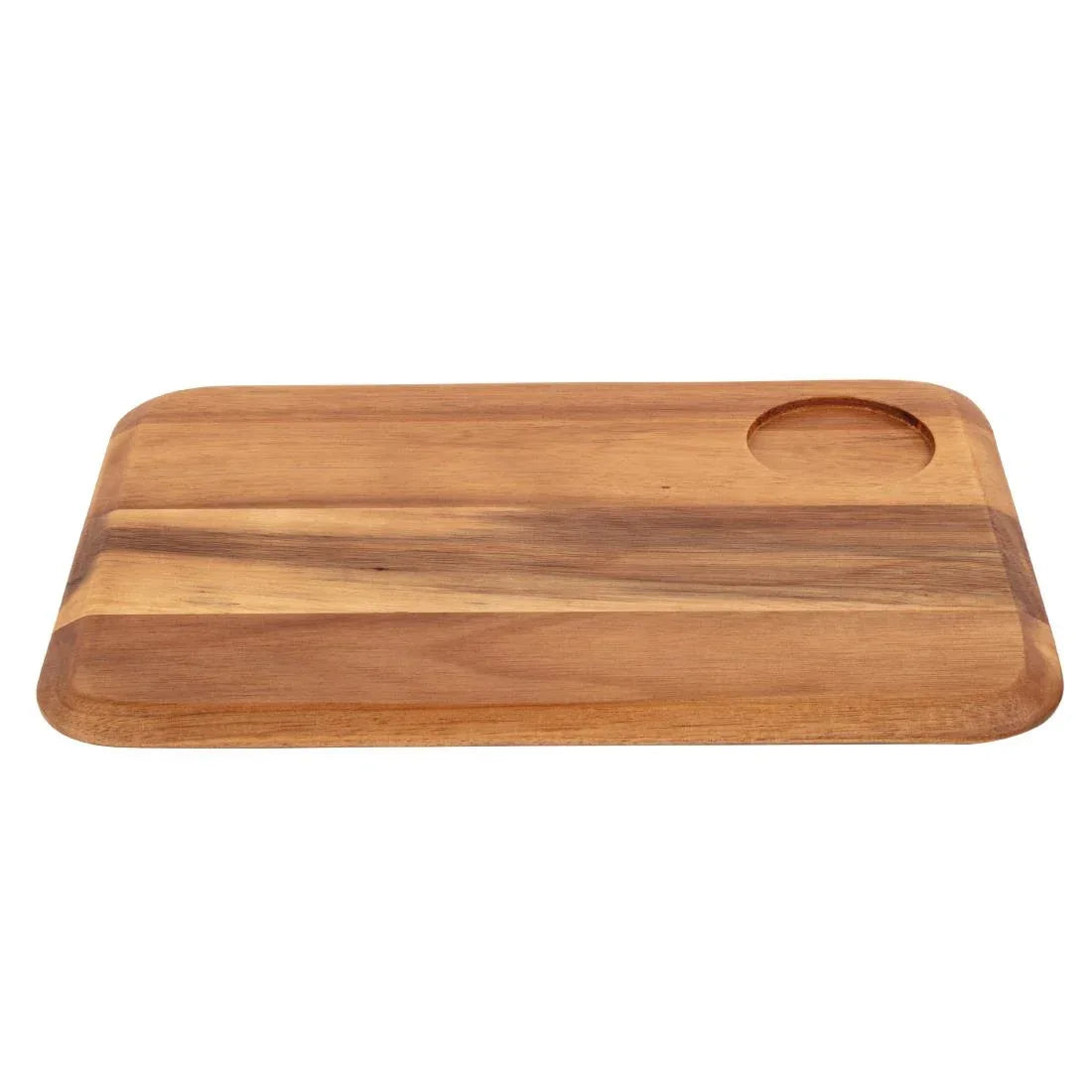 DP156 Rounded Acacia Wooden Serving Board - JD Catering Equipment Solutions Ltd