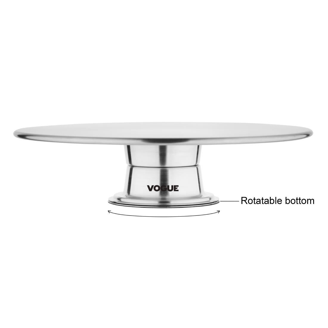 DP238 Vogue St/St Rotating Cake Stand 30cm
