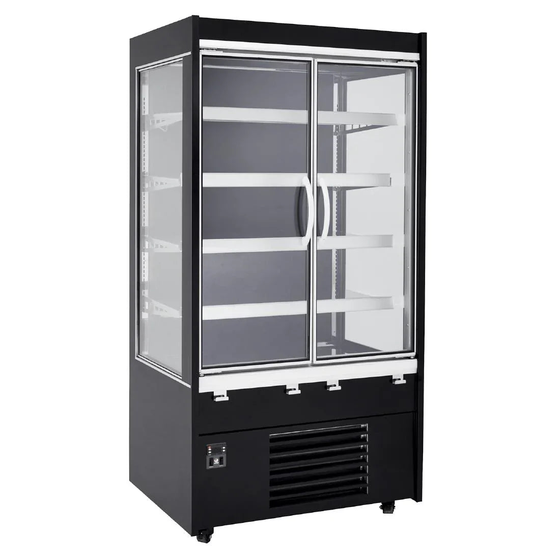 DP591 Victor Maxiline 900mm Standard Depth Multideck With Doors MAXI090-VD-MT-G-GY - JD Catering Equipment Solutions Ltd