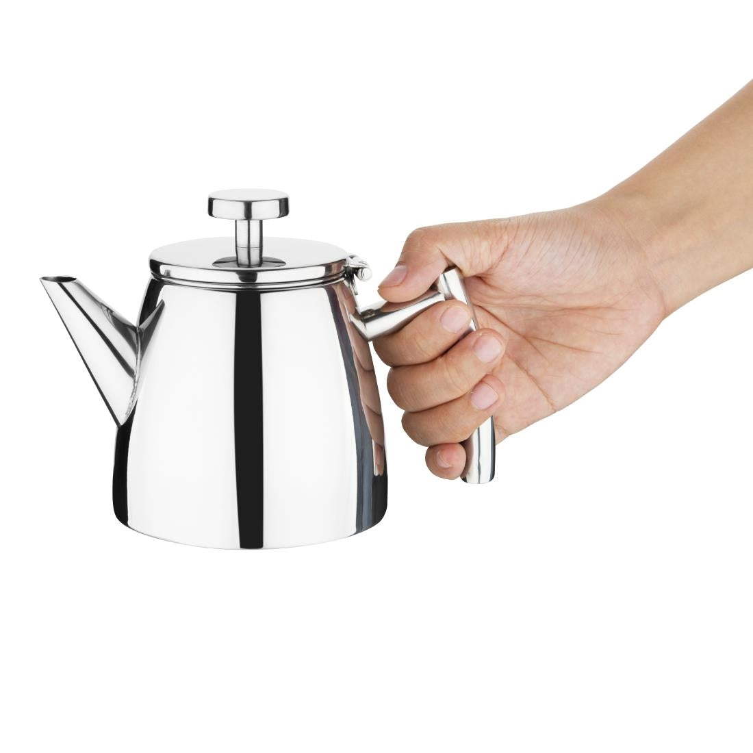 DP600 Olympia Conical Insulated Stainless Steel Teapot with Filter 350ml