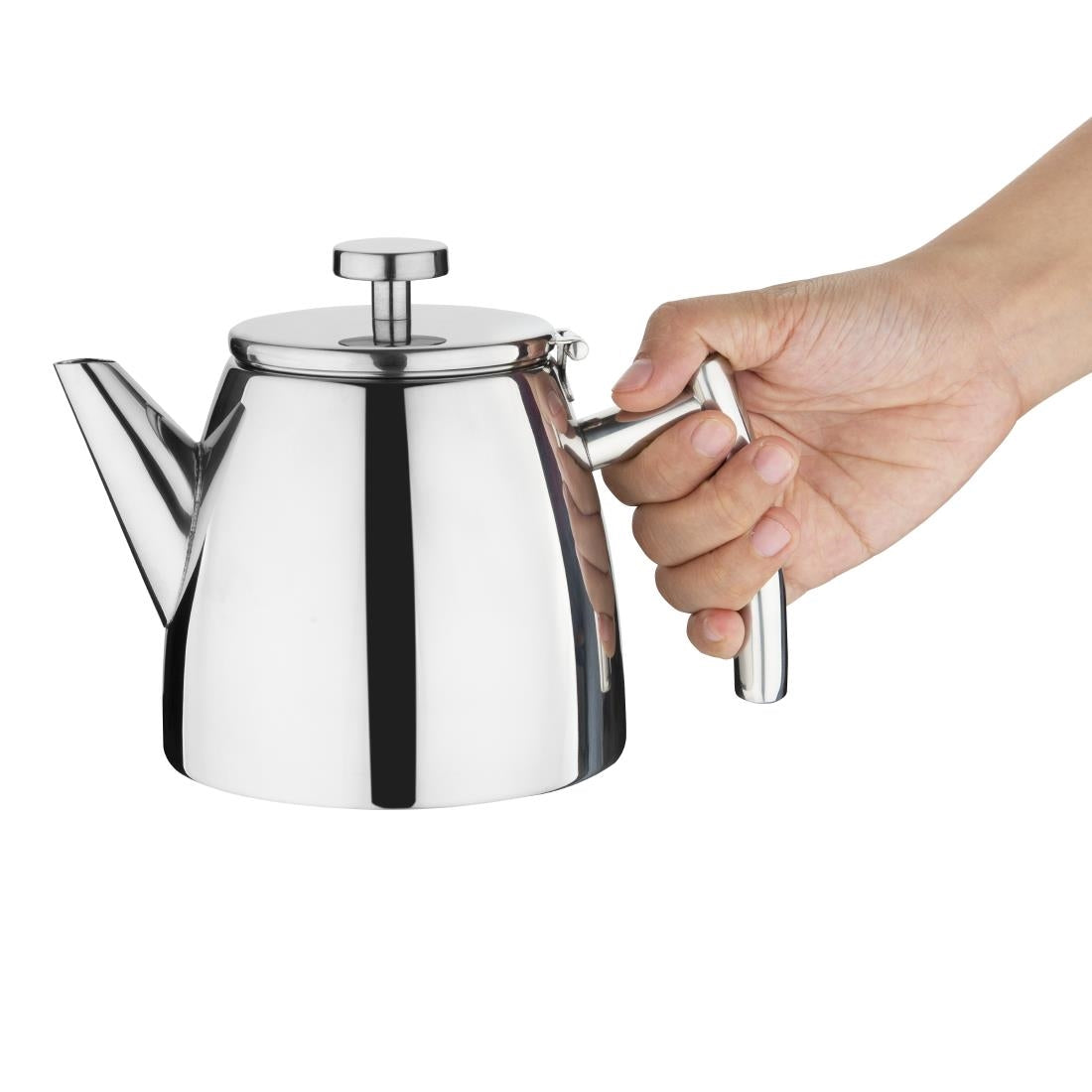 DP601 Olympia Conical Insulated Stainless Steel Teapot with Filter 600ml