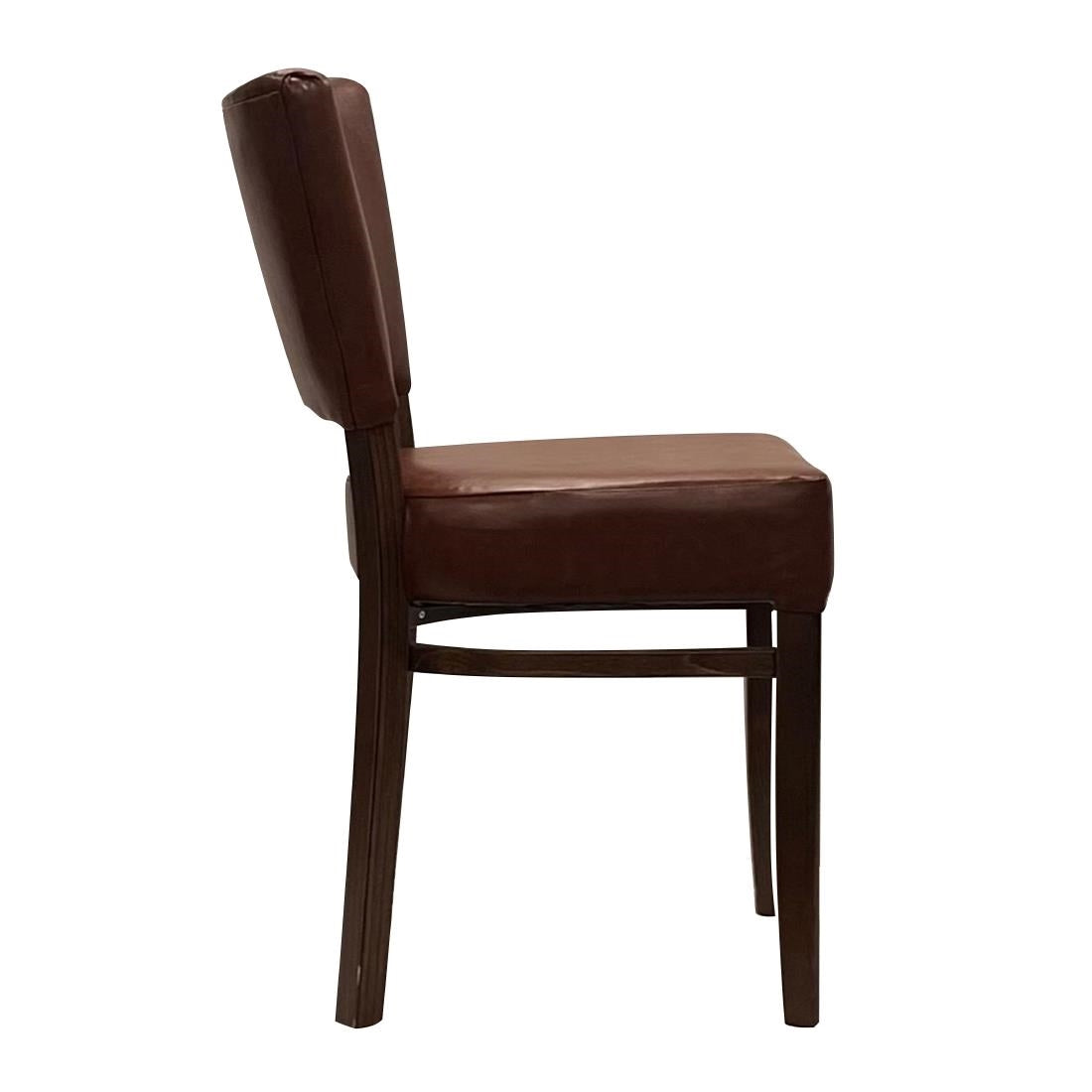 DP659 Oregon Dining Chair with Bison Espresso Vinyl (Pack of 2)