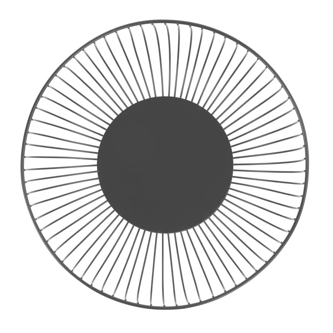 DP670 Olympia Wire Food Display Bowl Round Black 285x85mm