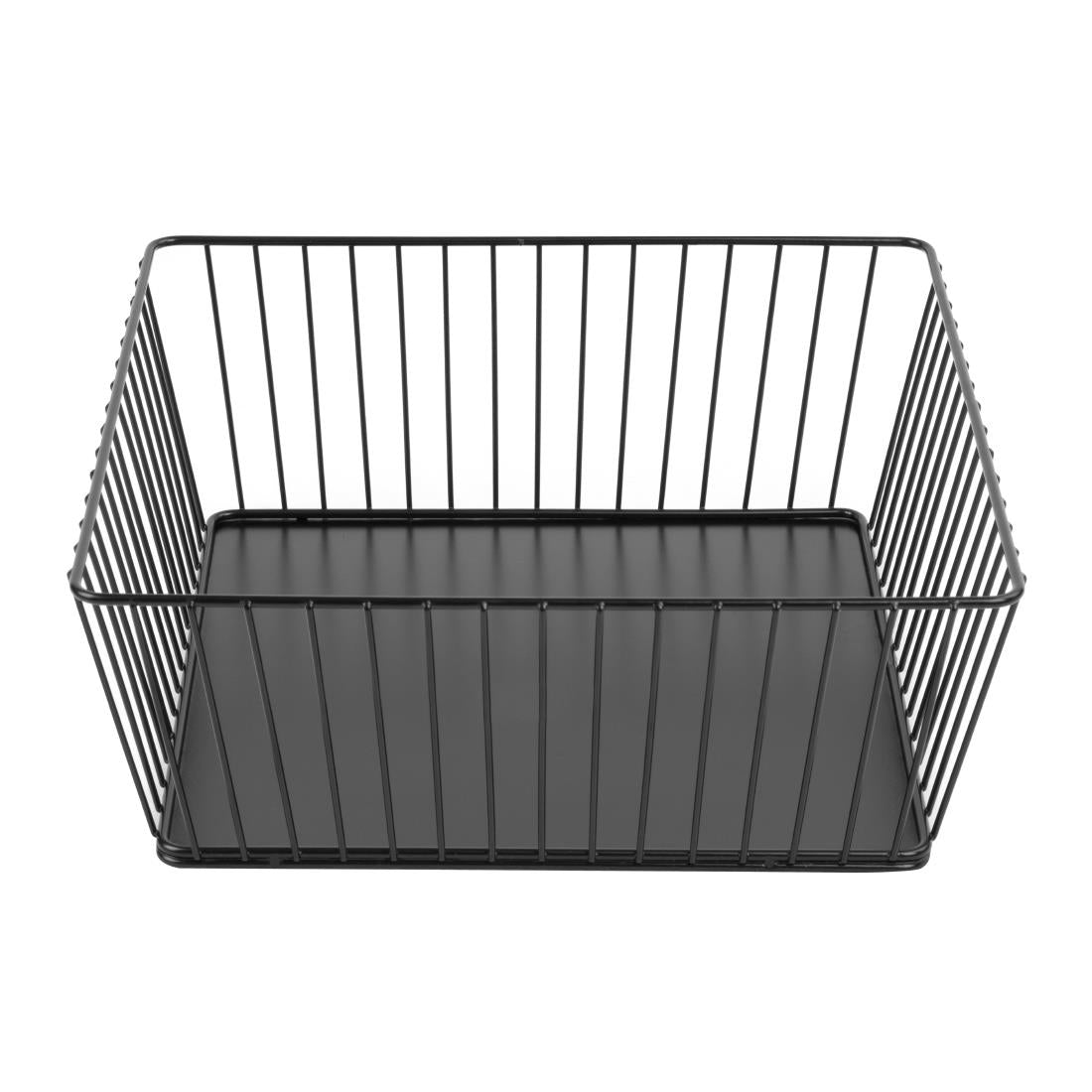 DP673 Olympia Wire Food Display Tray Square Black 280x280x100mm