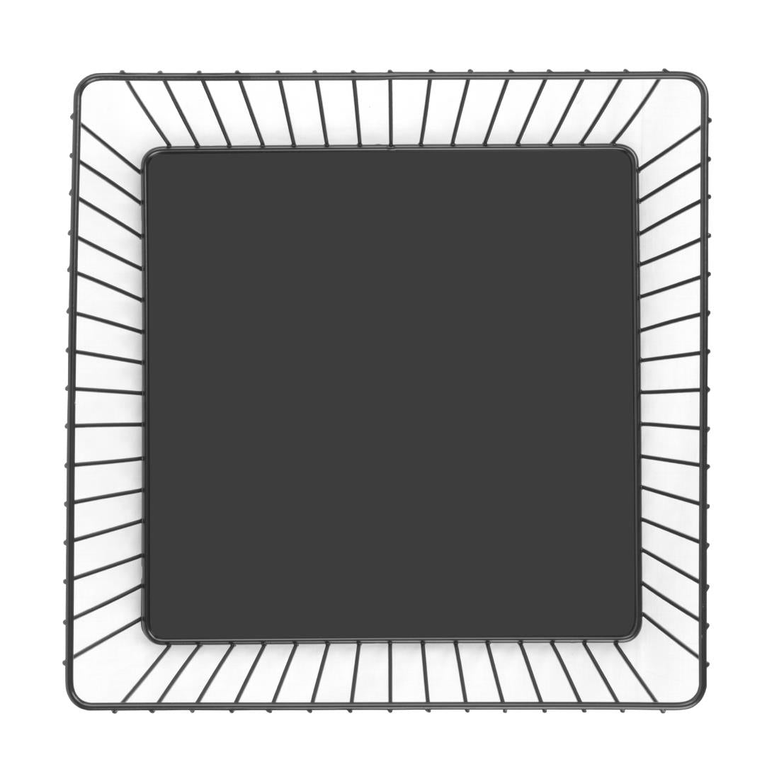 DP673 Olympia Wire Food Display Tray Square Black 280x280x100mm