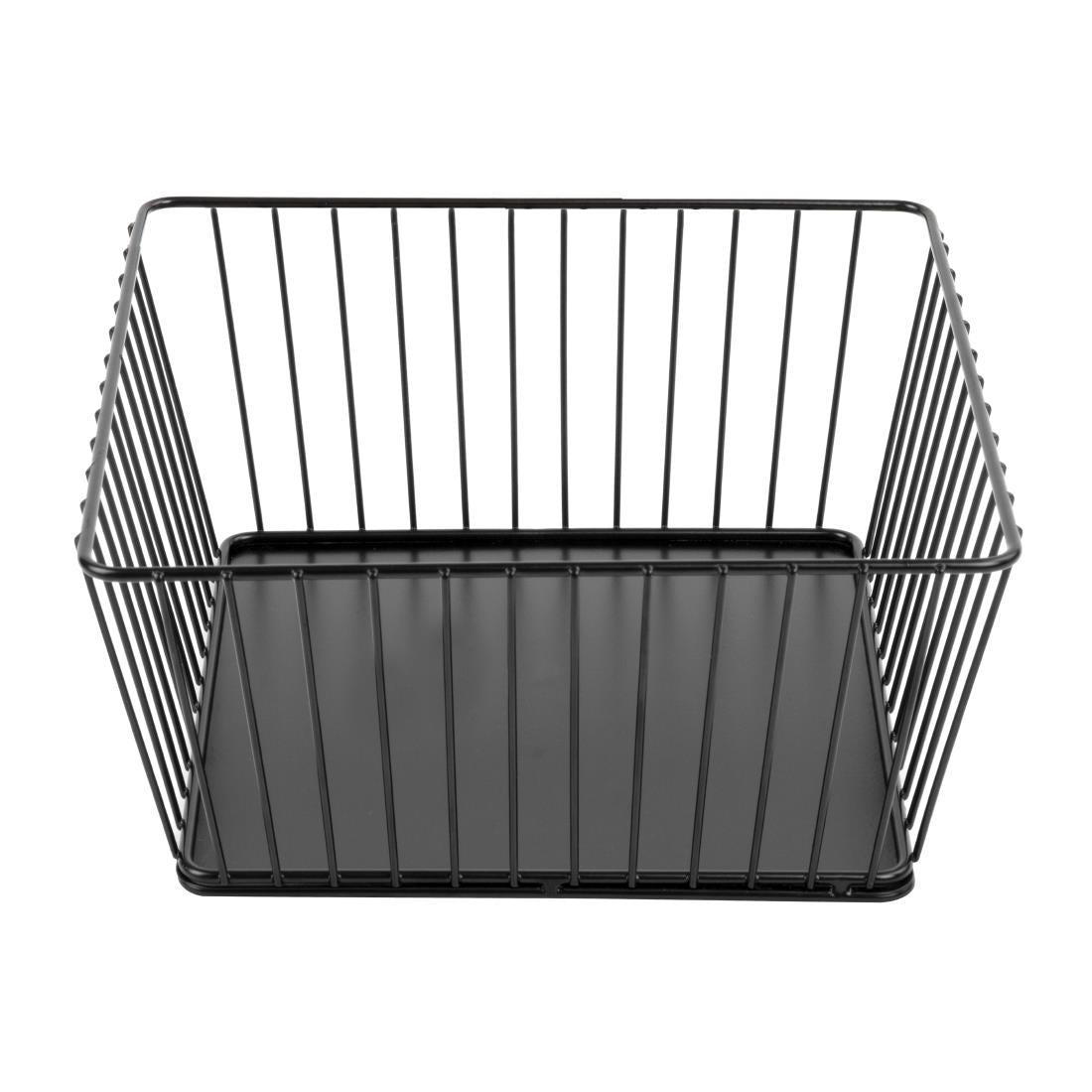 DP674 Olympia Wire Food Display Tray Square Black 230x230x100mm