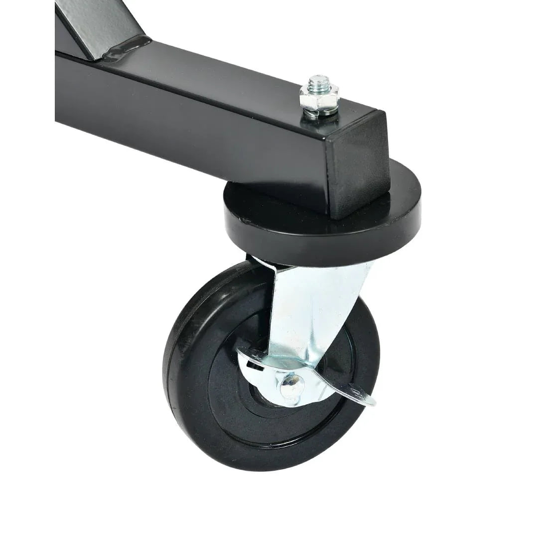 DP709 Black Garment Rail with 25 Captive Steel Hangers - JD Catering Equipment Solutions Ltd