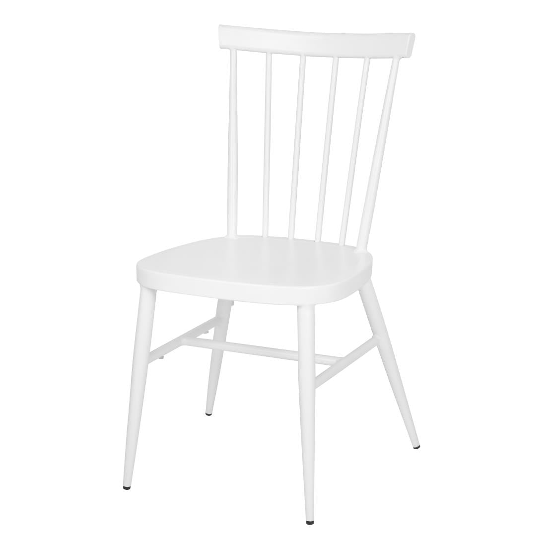 DP718 Bolero Windsor Aluminium White Chairs White (Pack of 4)