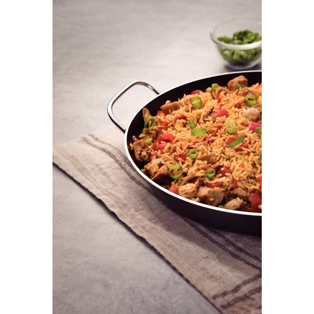 DP766 Tramontina Loreto Aluminium Non-Stick Paella Pan 13cm