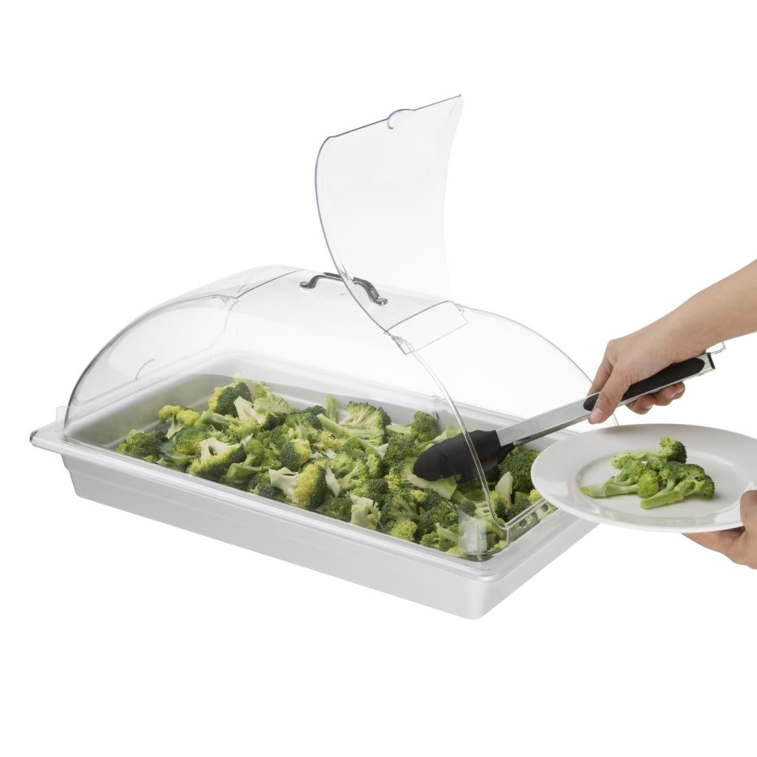 DP790 Olympia Kristallon Polycarbonate 1/1 GN Domed Cover 535x330x175mm