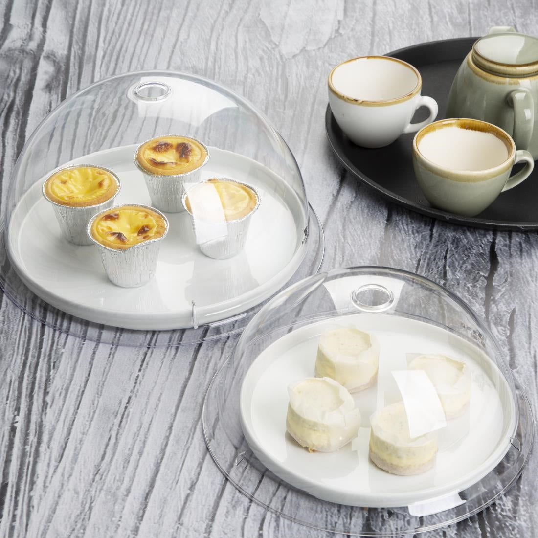 DP791 Olympia Kristallon Polycarbonate Domed Plate Cover Round 260mm