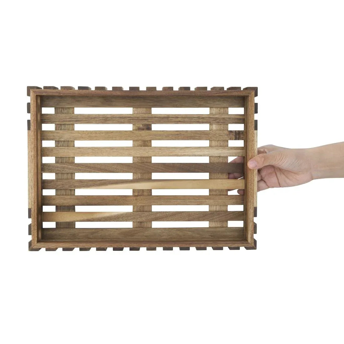 DP880 Olympia Acacia Small Storage Box 356x255mm - JD Catering Equipment Solutions Ltd
