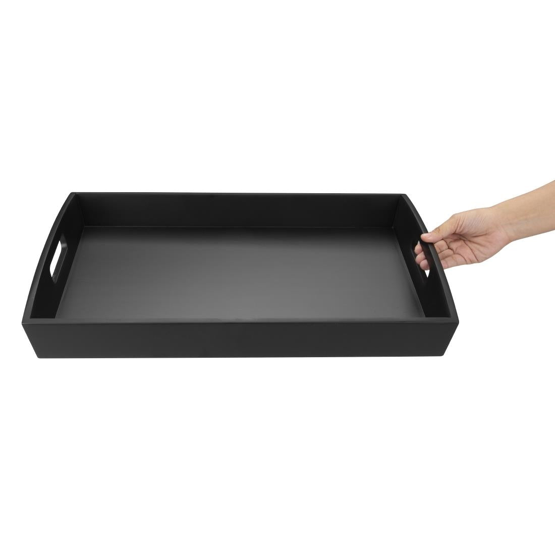 DP883 Olympia Bamboo Black Large Serving Tray 510x350mm