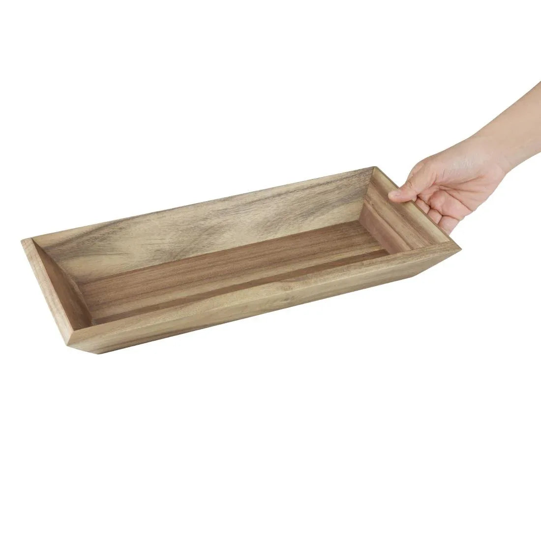 DP884 Olympia Acacia Rectangular Tray 380x180mm - JD Catering Equipment Solutions Ltd