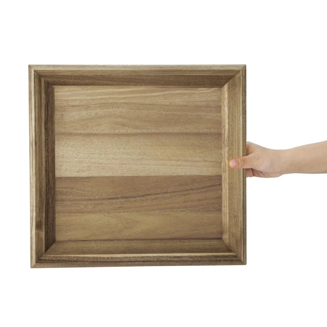 DP885 Olympia Acacia Rectangular Tray 380x355mm - JD Catering Equipment Solutions Ltd