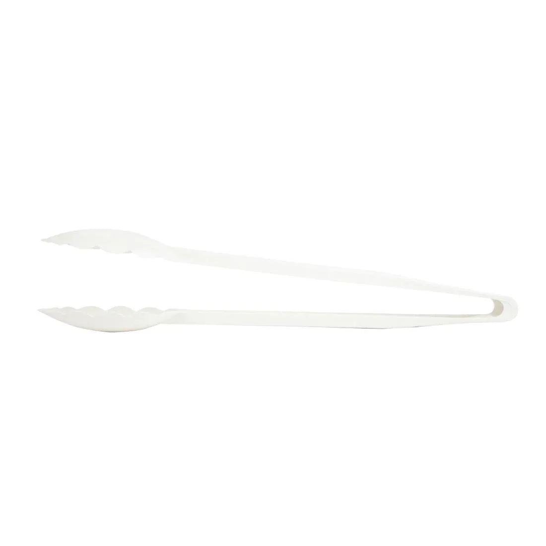 DR320 Matfer Bourgeat Exoglass Tongs White 12" - JD Catering Equipment Solutions Ltd