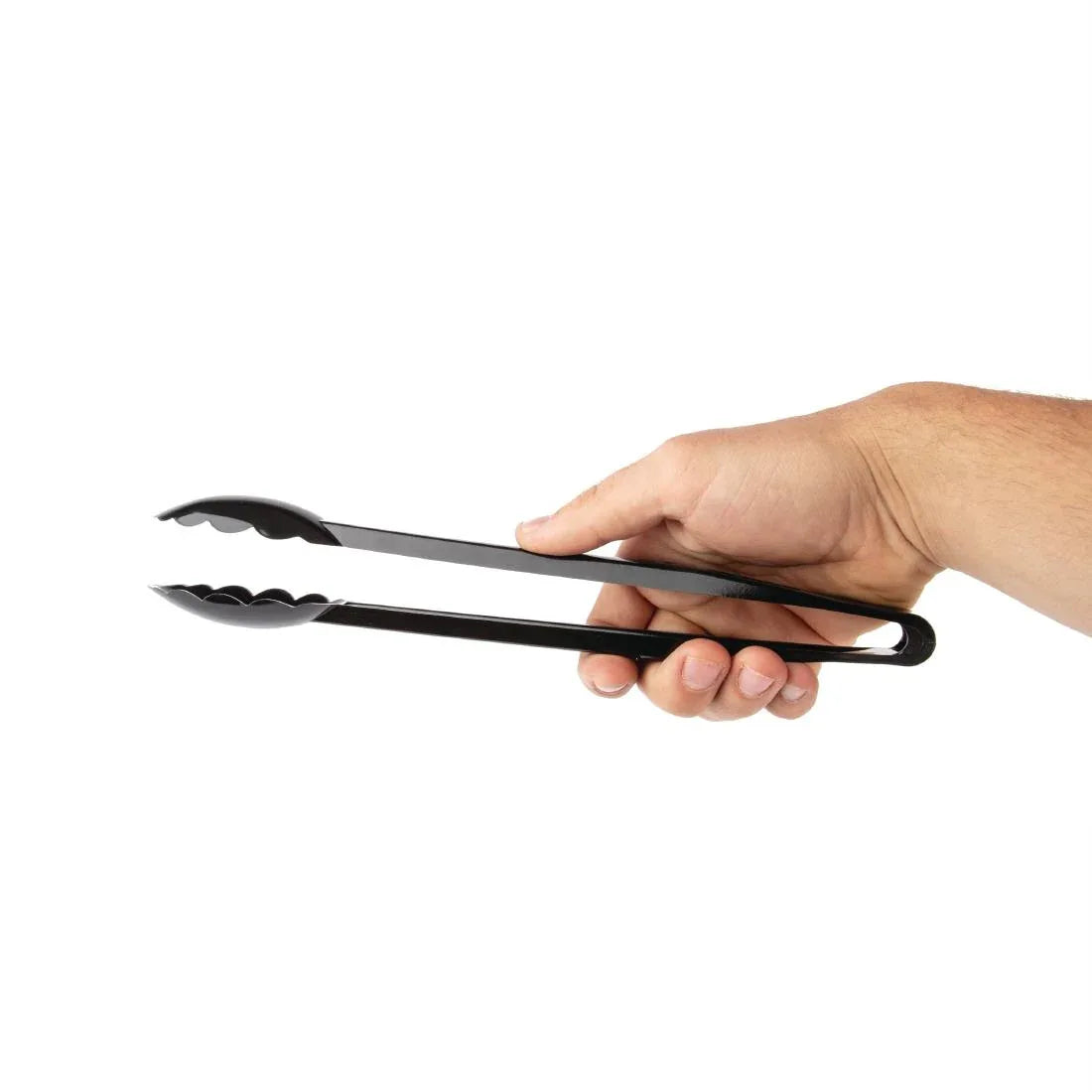 DR321 Matfer Bourgeat Exoglass Tongs Black 12" - JD Catering Equipment Solutions Ltd
