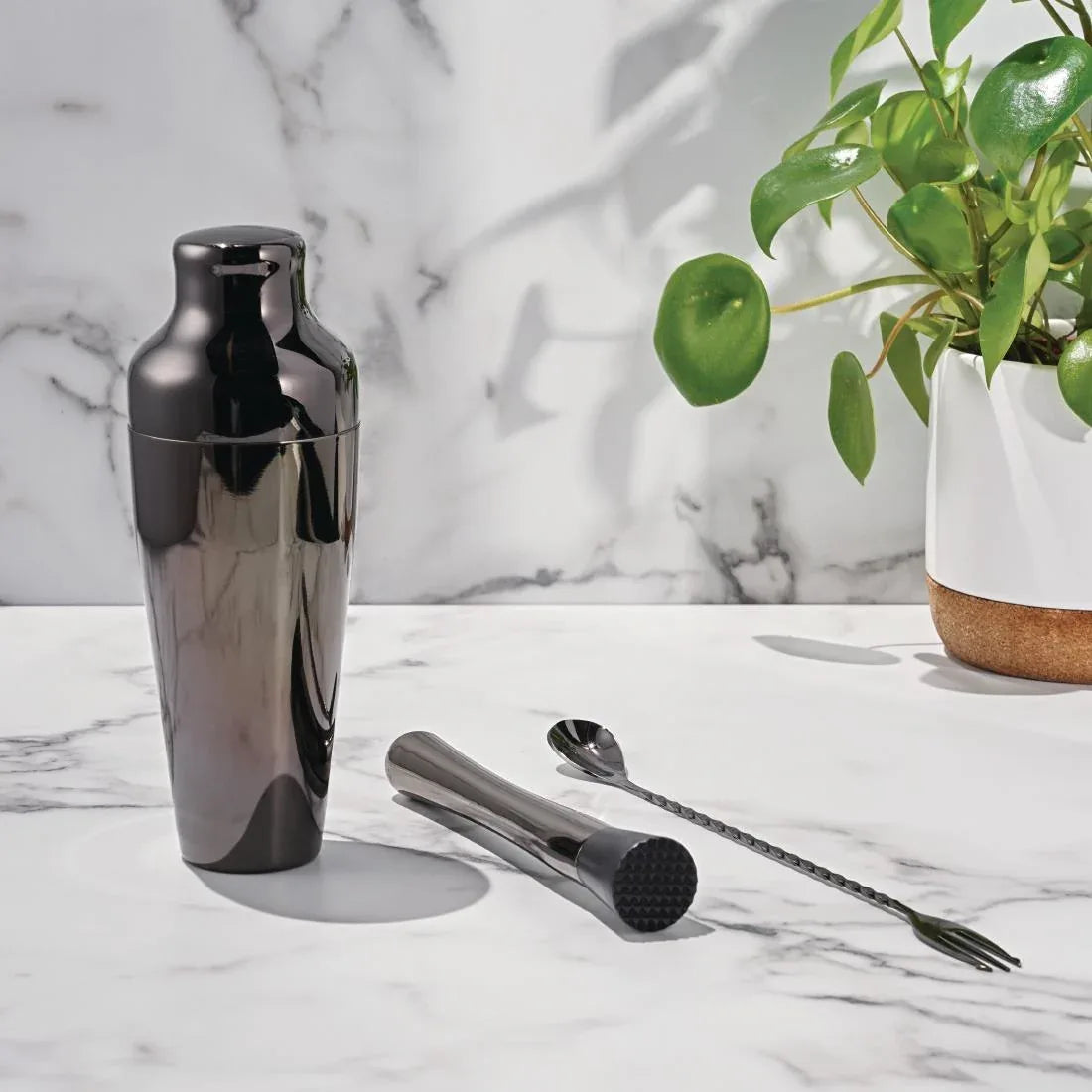 DR622 Olympia Cocktail Muddler Gunmetal - JD Catering Equipment Solutions Ltd