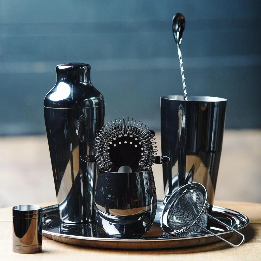 DR620 Olympia Hawthorne Strainer 4 Prong Gunmetal - JD Catering Equipment Solutions Ltd