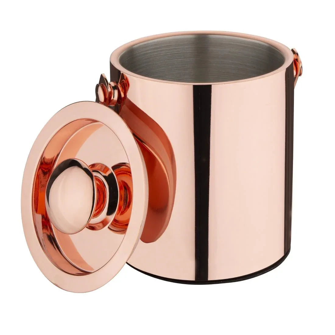 DR740 Olympia Double Walled Ice Bucket with Lid 1Ltr - JD Catering Equipment Solutions Ltd